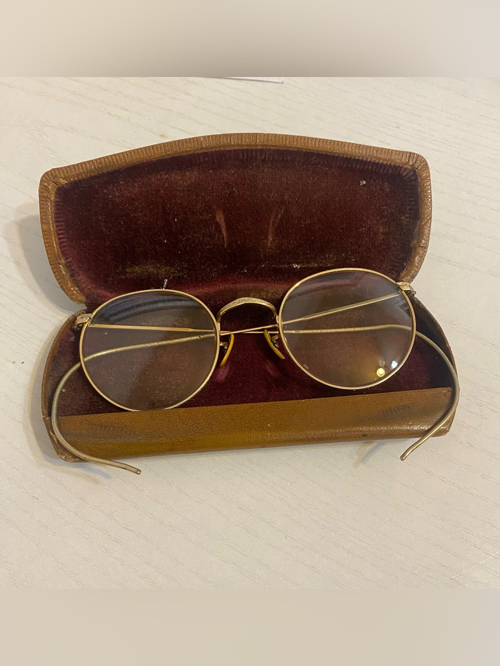 Vintage 12K GF Western Optical Co Glasses